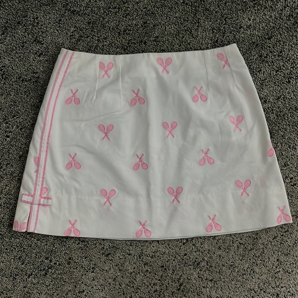 Lilly Pulitzer Skirt With Tennis Rackets